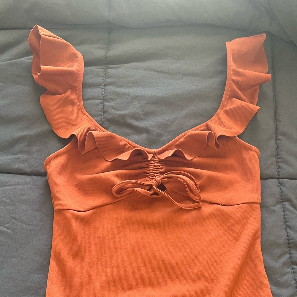 ASTR Burnt orange bodysuit